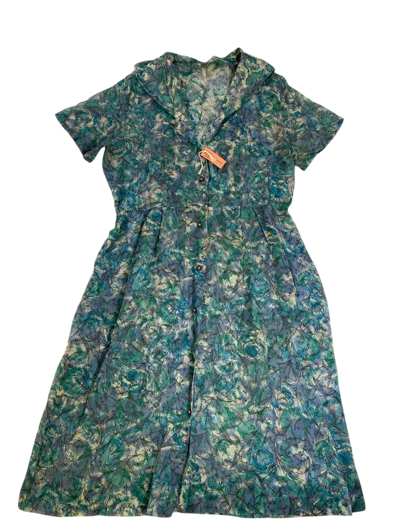None Vintage Floral Dress Vintage