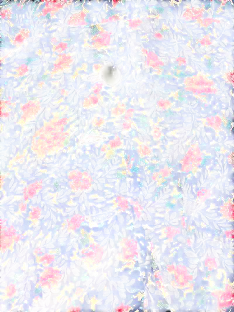 None Floral Button-Front Dress Vintage