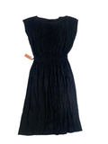 None Textured Midi Dress Vintage