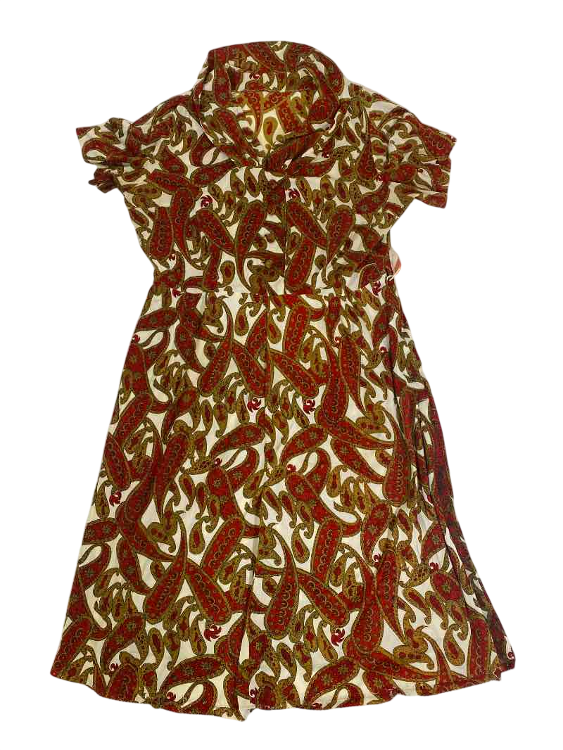 None Paisley Dress Vintage