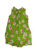 None Retro Floral Dress Vintage