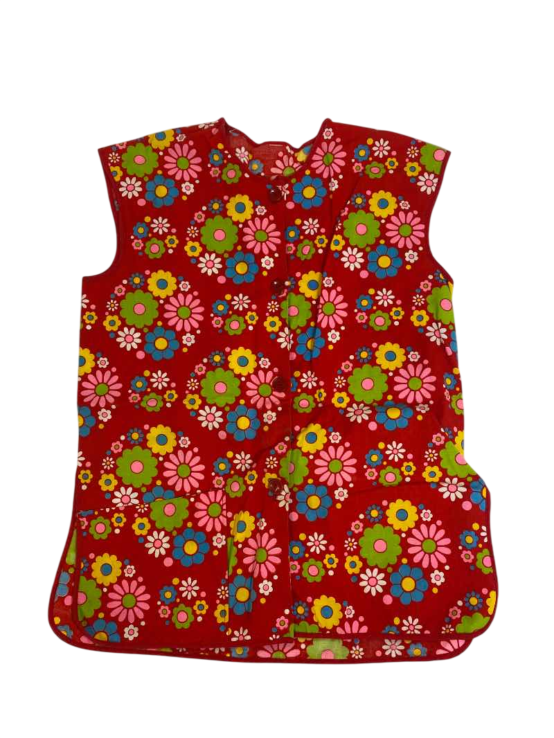 None Retro floral vest Vintage