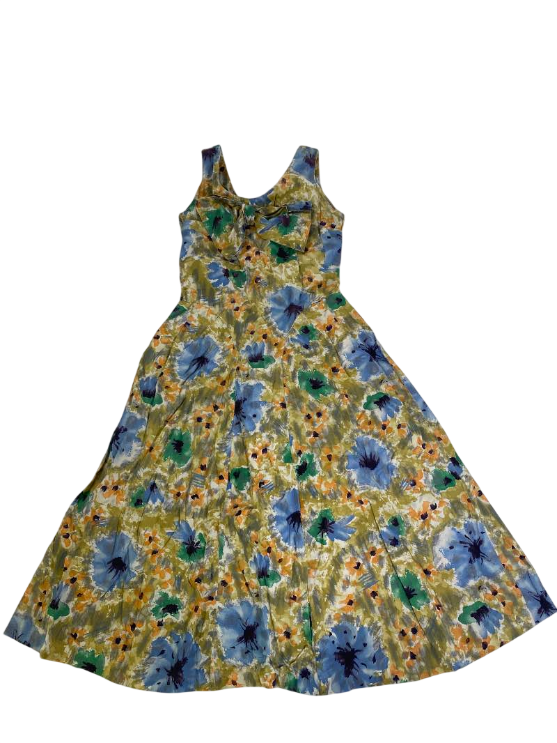None Floral Sundress Vintage