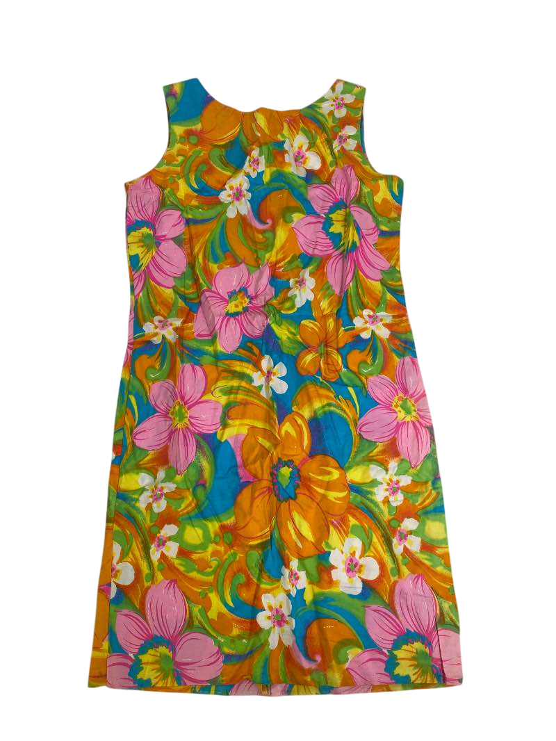 None Floral Shift Dress Vintage