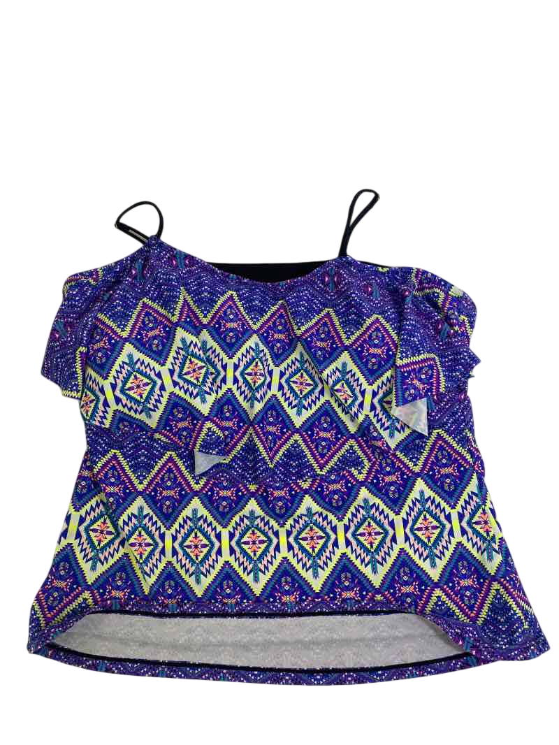 So  Geometric print tankini Swimwear