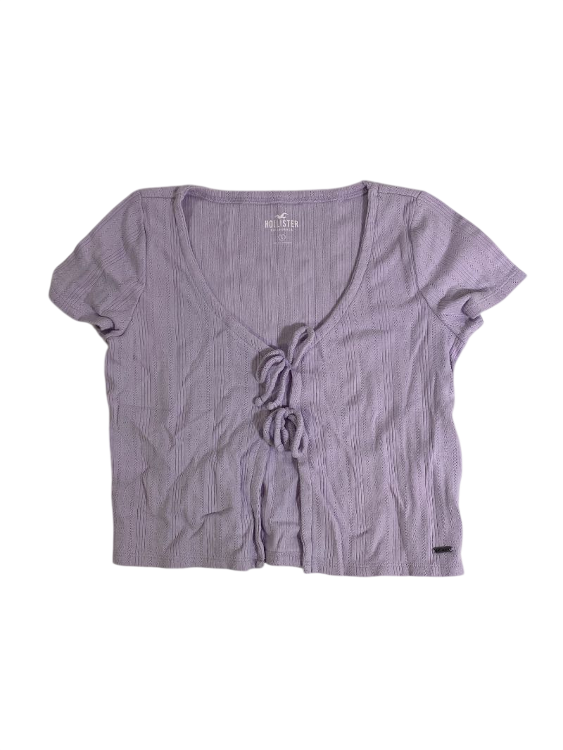Hollister  Tie-Front V-Neck Short Sleeves