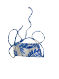 None Printed Tie-Strap Swimwear
