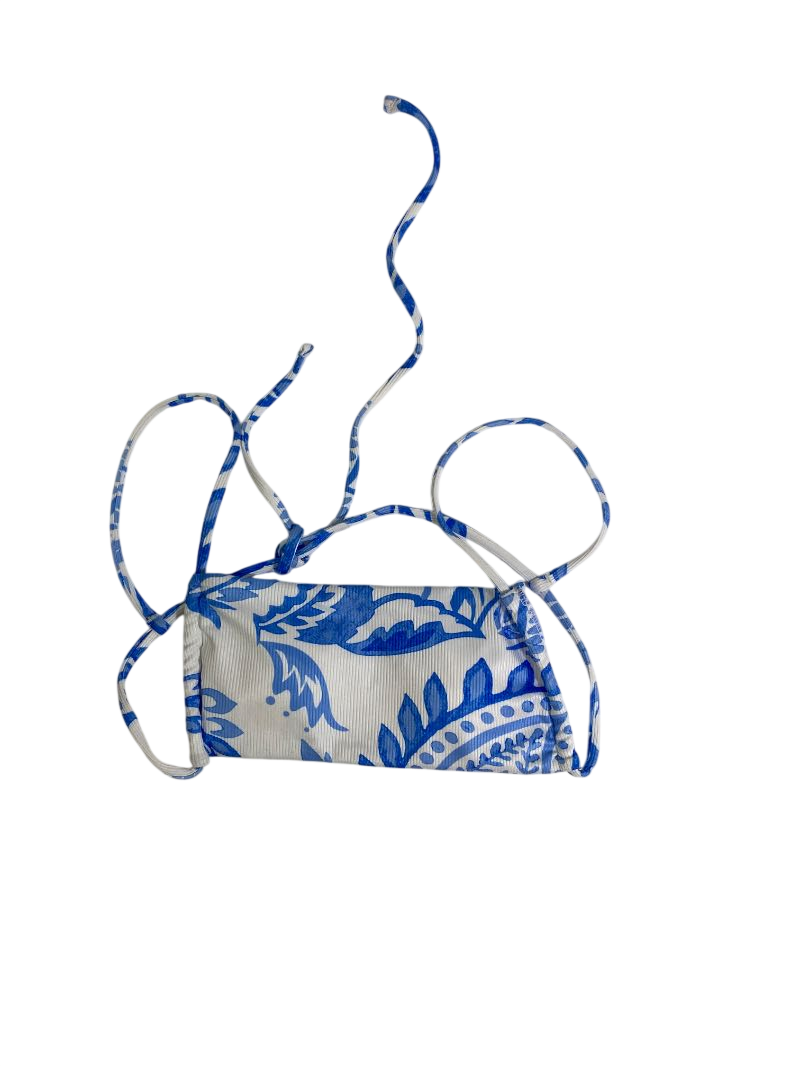 None Printed Tie-Strap Swimwear