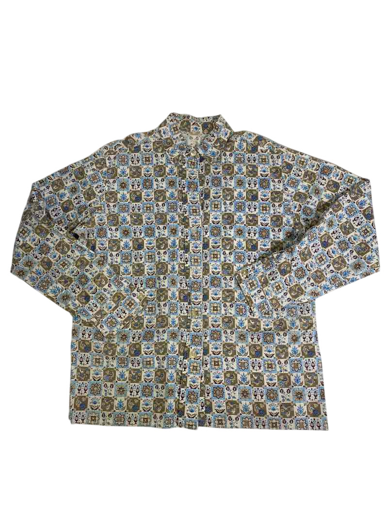 None Patterned button-up shirt Vintage