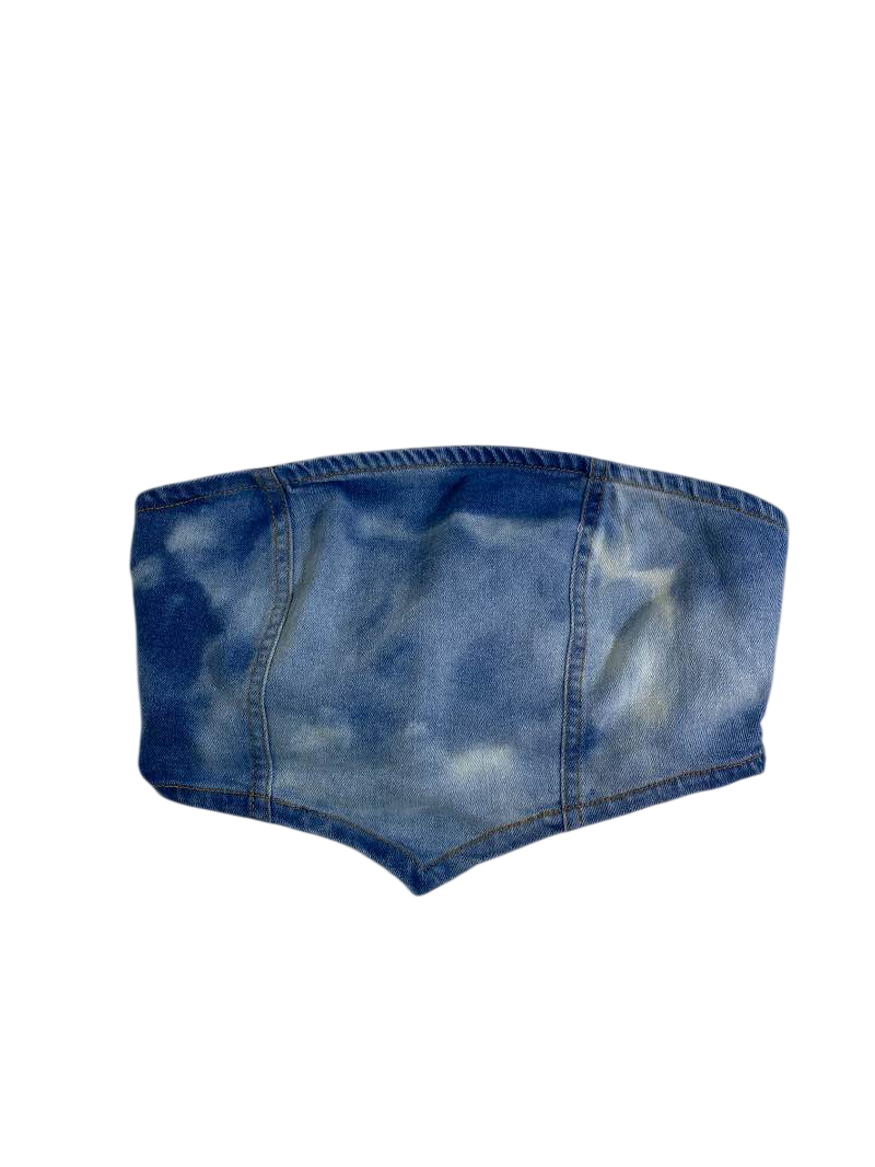 La Armario Denim Bustier Tanks