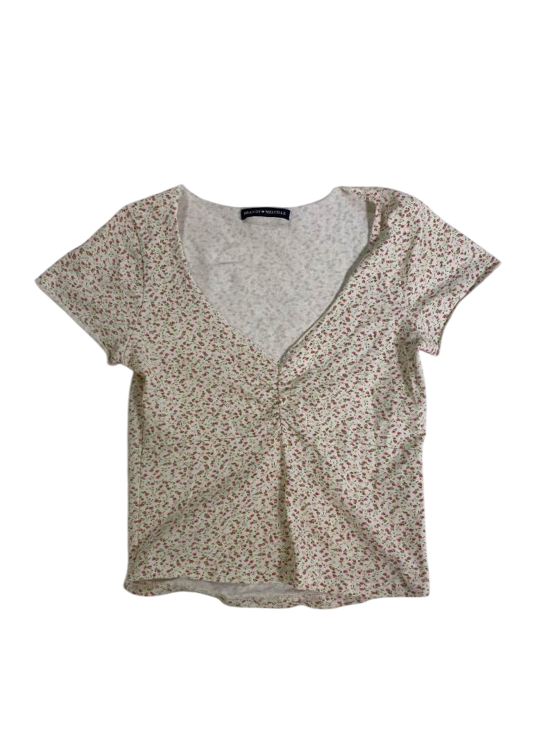 Brandy Melville  V-neck button-up Short Sleeves