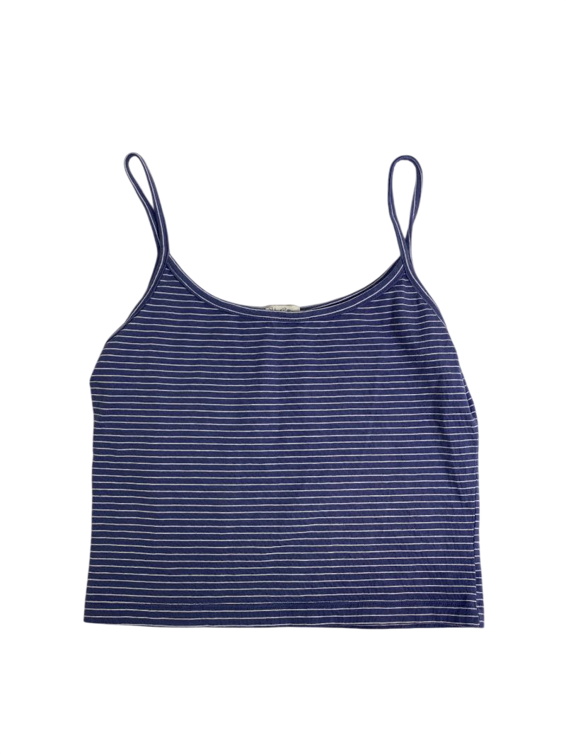 John Galt  Striped cropped tank top Tanks