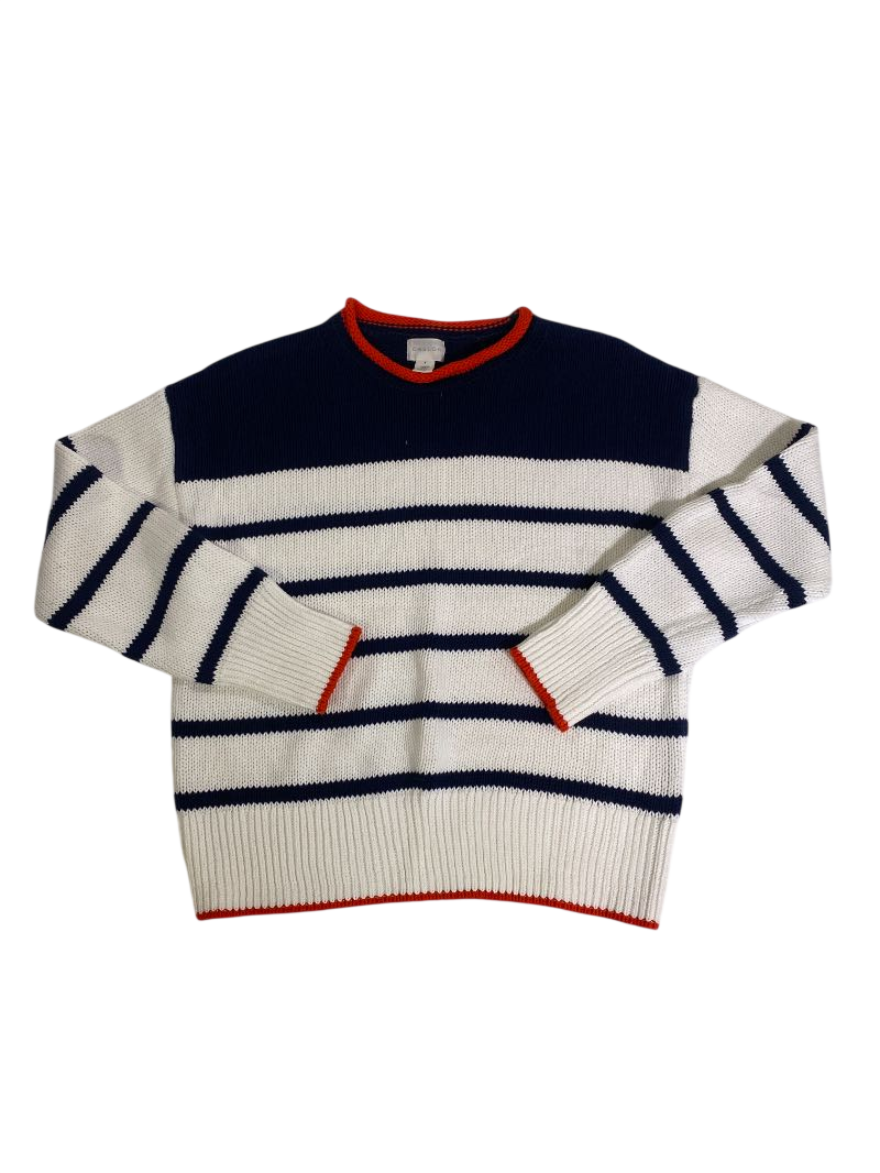 Caslon Striped Crewneck Sweater Sweaters