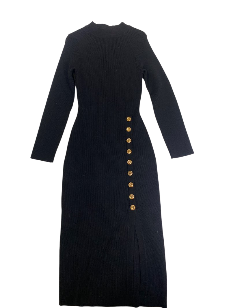 Pretty Guide  Button Detail Midi Dresses
