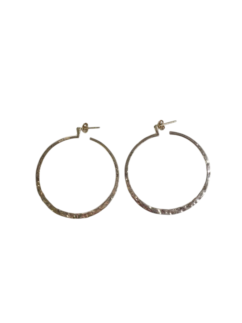 None Textured hoop earrings Jewelry