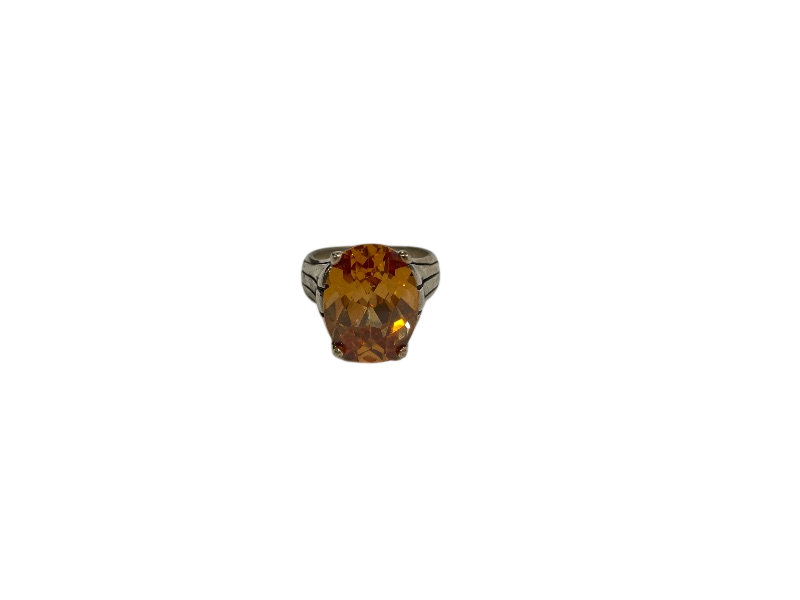 None Faceted gemstone ring Jewelry