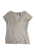Emma James  V-neck lace top Short Sleeves