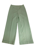 None Checked Wide-Leg Pants Vintage