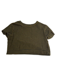 We the Free Striped Cropped Tee Short Sleeves
