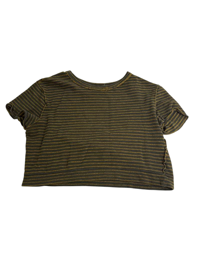 We the Free Striped Cropped Tee Short Sleeves