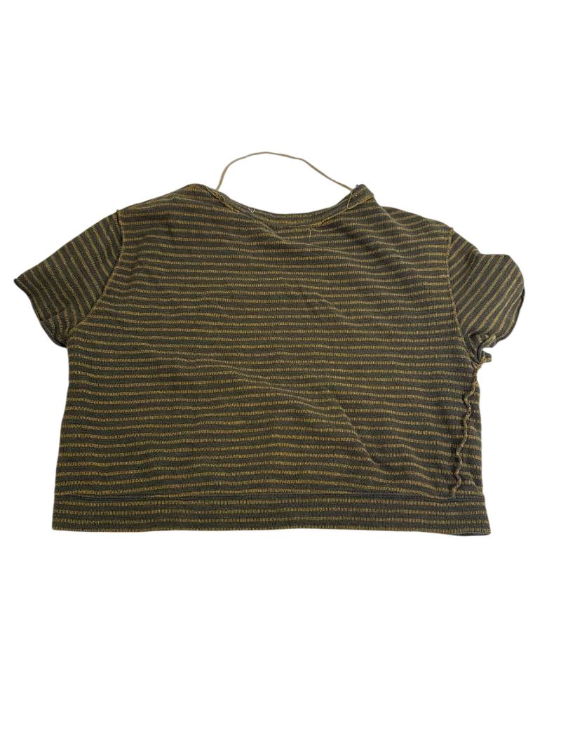 We the Free Striped Cropped Tee Short Sleeves