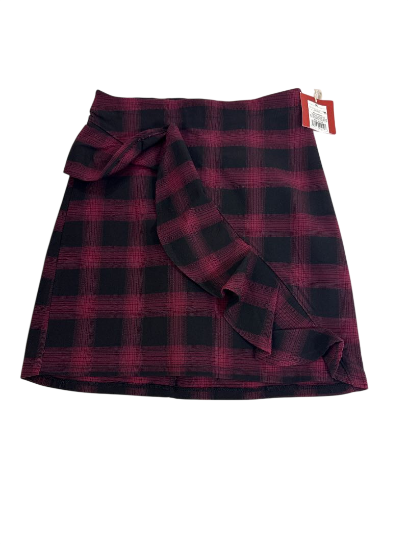 Mossimo Plaid Ruffle Mini Skirt Skirt