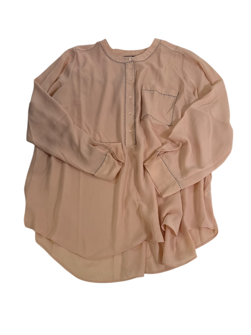 Lane Bryant Button Detail Tunic Long Sleeves