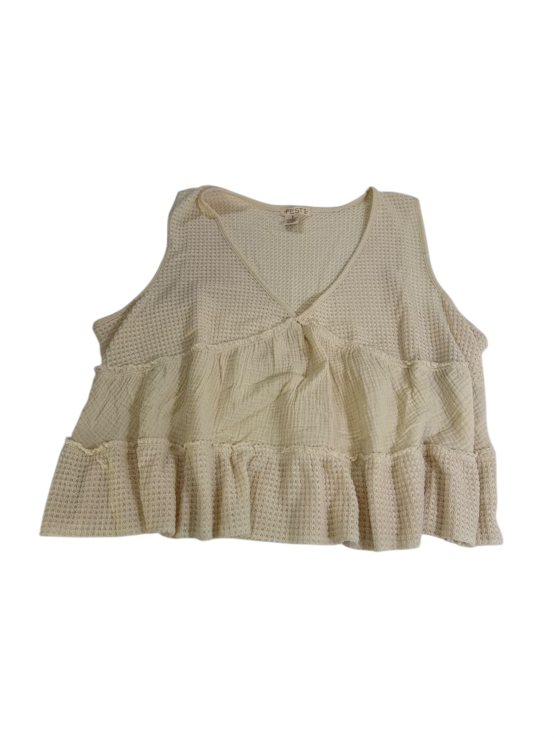Festi V-Neck Ruffled Tank Tanks