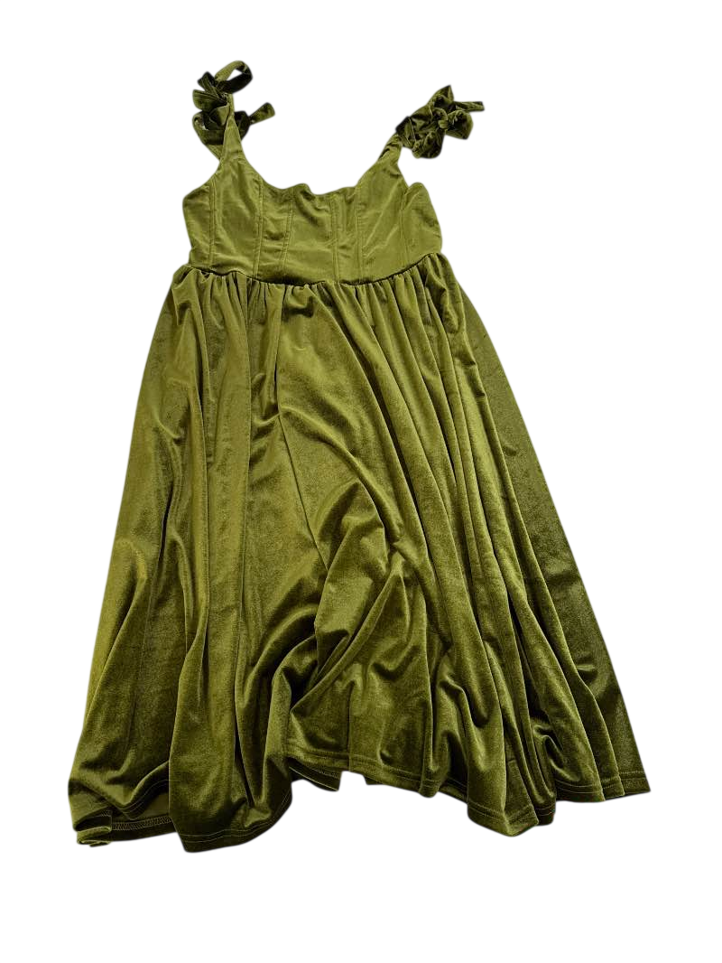Cider Tie-Strap Midi Dresses