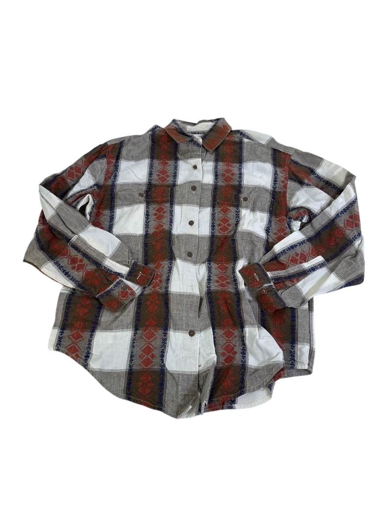 Casey & Max Plaid Button-Down Shirt Vintage