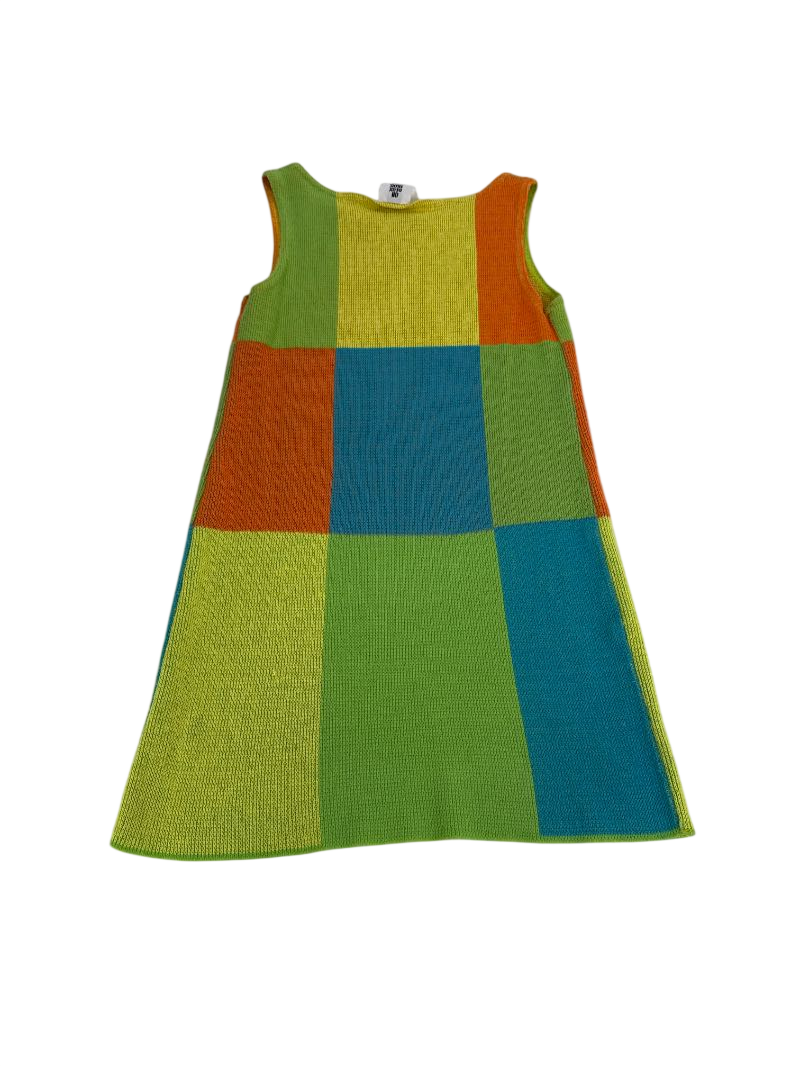 Un Deux Irois Colorblock Sleeveless Dress Vintage