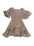 Here comes the sun  V-Neck Ruffle Dresses