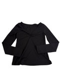 SHEIN Ruched V-Neck Long Sleeves