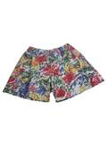 Chrysantheme Elastic Waist Shorts Shorts