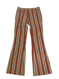 None Striped Flared Pants