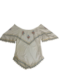 None Boho Embroidered Top Vintage