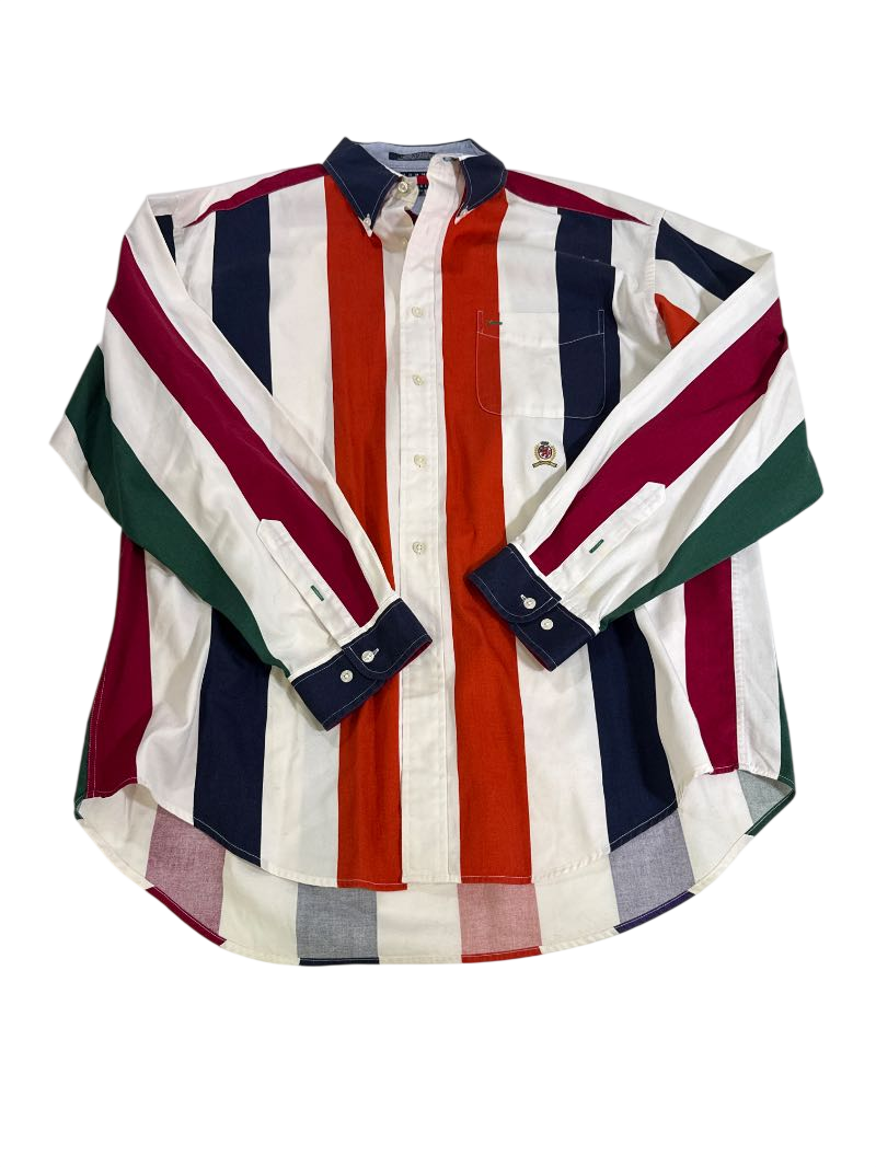 Tommy Hilfiger Striped button-up shirt Vintage