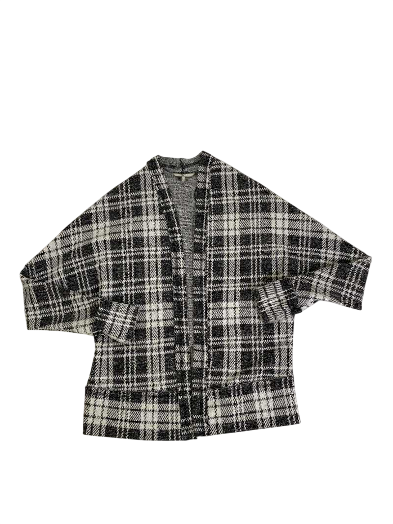 BKE Plaid open cardigan Long Sleeves
