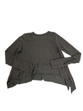 None Asymmetrical Hem Long Sleeves