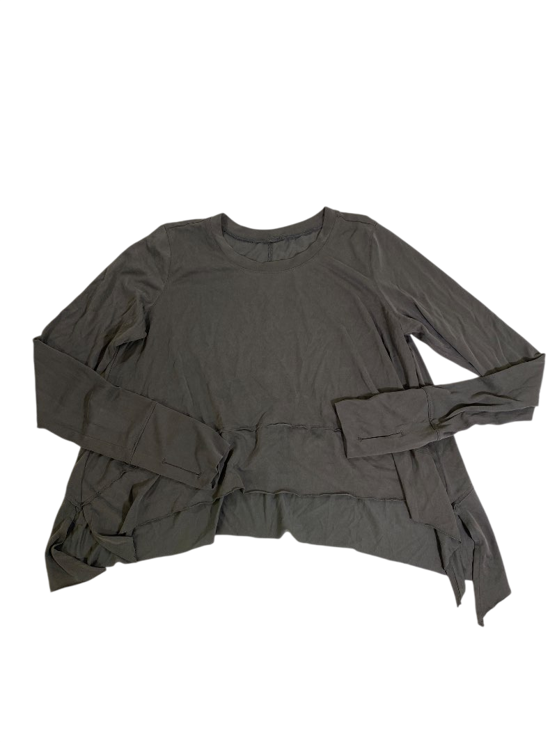 None Asymmetrical Hem Long Sleeves