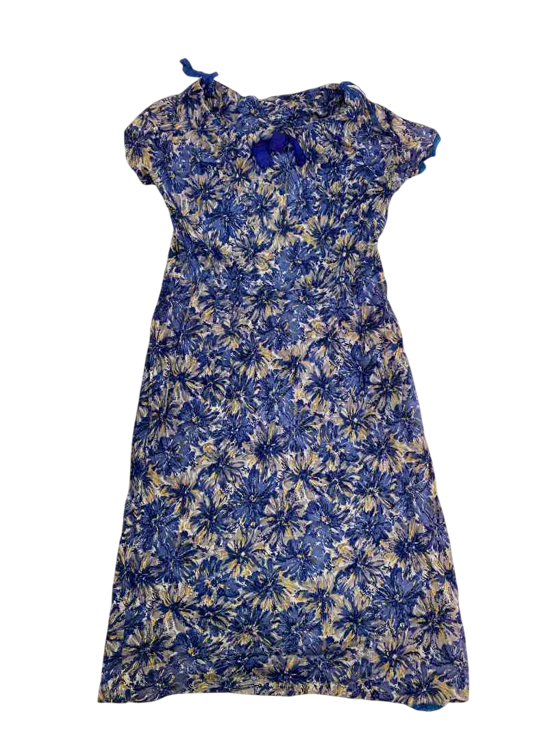 None Floral Casual Dress Vintage