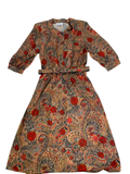 Meryl Fashion Ltd. Vintage Patterned Dress Vintage