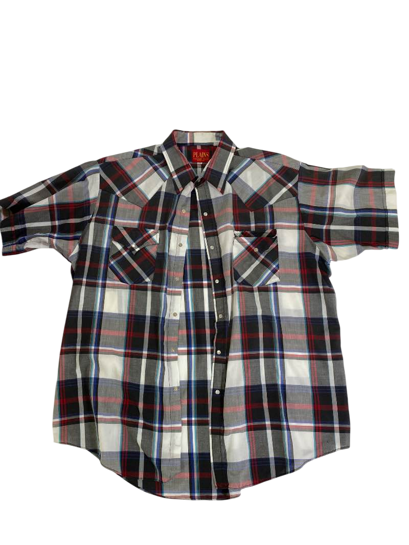 Plains  Vintage Plaid Shirt Vintage