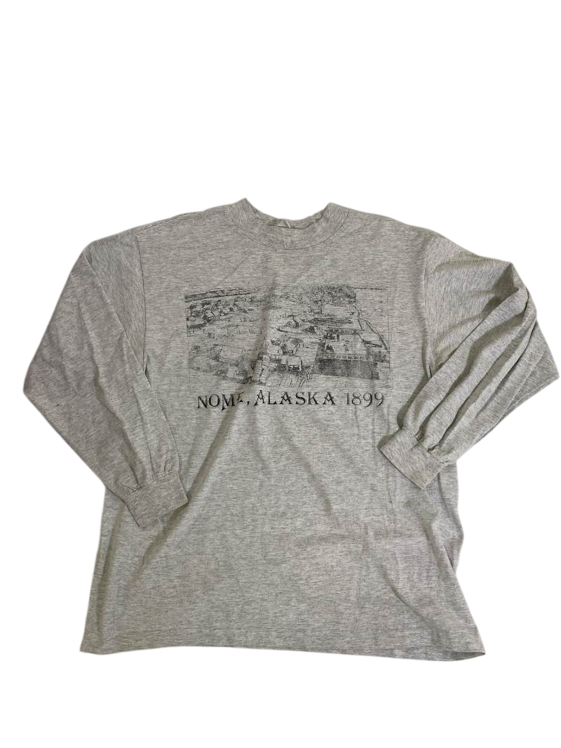 None Graphic Long-Sleeve Shirt Vintage