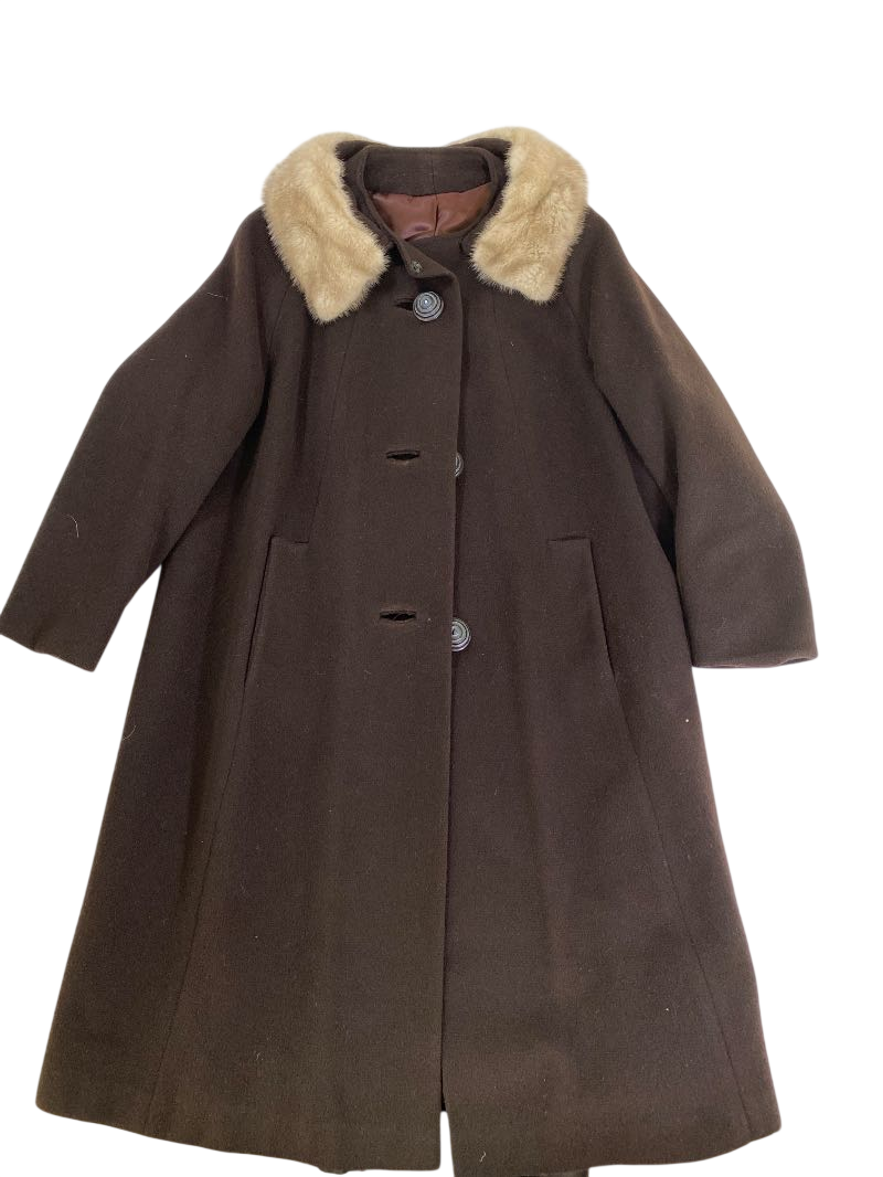 None Classic Wool Coat Vintage