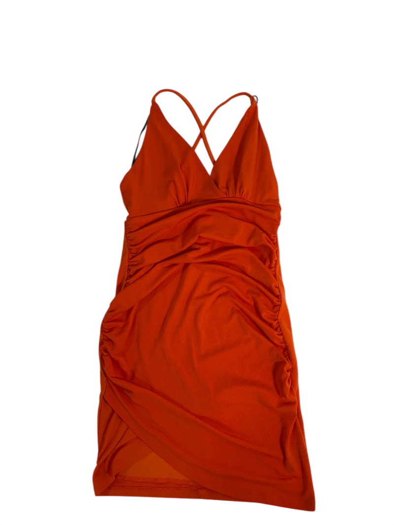 Fiestar  Ruched V-Neck Dresses