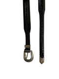 None Braided leather belt Accessories