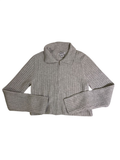 William Rast Ribbed Zip-Up Sweater Long Sleeves