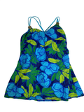 Jaclyn Smith V-Neck Swim Dress Swimwear