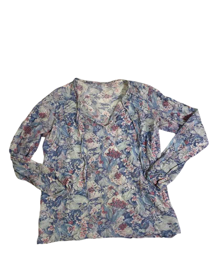 None Floral Blouse Vintage